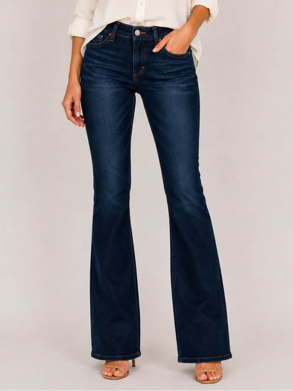 JOE’S Curvy Bootcut Flare Jeans Women’s W27 Dark Wash Stretch Denim